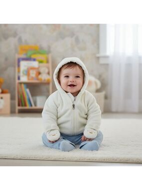 Disney Baby Puffer Jacket 6-9M White Gold Details